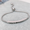 Gourmette en argent -Acier Inoxydable