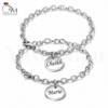 Gourmette en argent -Acier Inoxydable