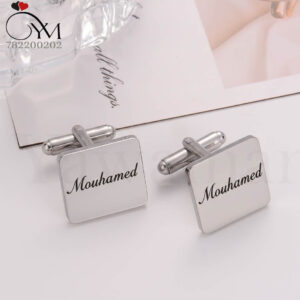 Boutons manchette -Acier -Inoxydable