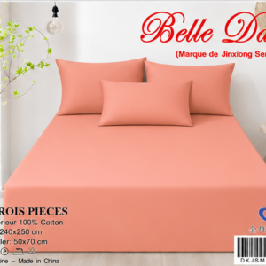 Ensemble Drap 3 Pièces 100% Coton – Qualité Supérieure – Ne Déteint Pas