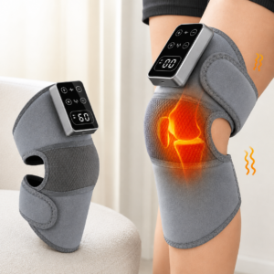 Genouillère Chauffante Électrique de Massage 3-en-1 – Écran Digital, Utilisation Genoux, Bras, Épaules et Jambes